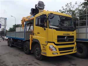 Xe tải 4 chân Hoàng Huy gắn cẩu 7 tấn SOOSAN